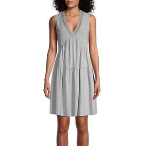 NWT Laundry by Shelli Segal Ribbed Tiered Dress